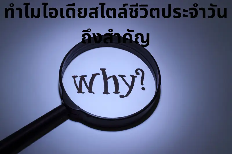ทำไมไอเดียสไตล์ชีวิตประจำวันถึงสำคัญ